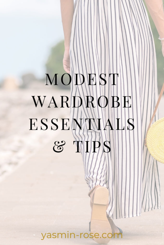 Modest Wardrobe Essentials and tips - Yasmin Rose