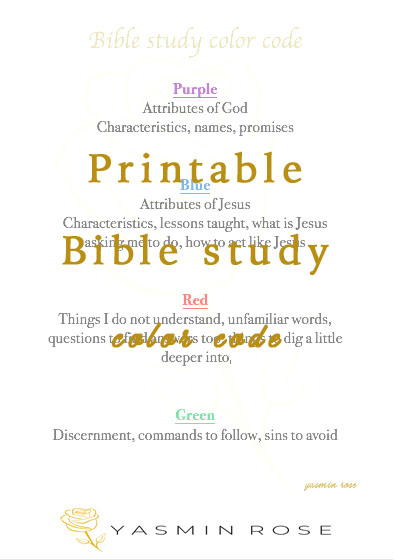 bible study color code